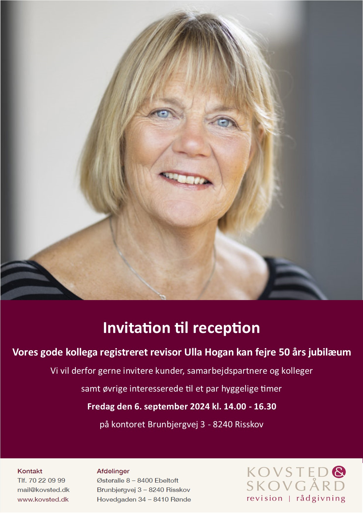 Invitation til reception